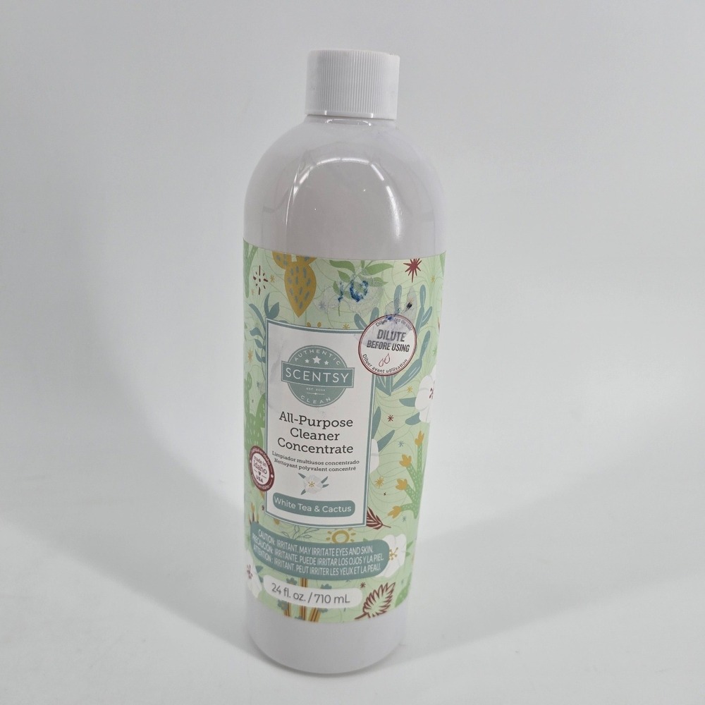 Scentsy All-Purpose Cleaner Concentrate 24oz White Tea & Cactus New